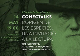 Cartell Darwin conferència Juli Peretó.